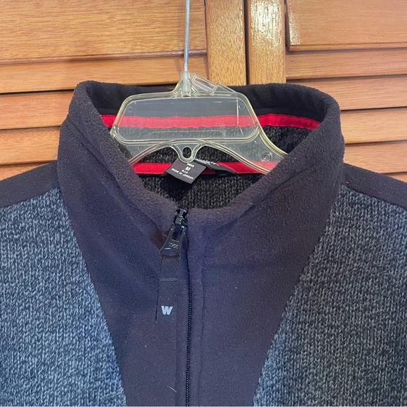 Woolrich Knit Fleece Combination Thick Jacket Multi Pocket Outdoors Warm Size M - Picture 4 of 8
